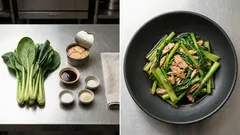 小松菜とツナであと一品：オイスターソース炒めが手早く決まるコツ